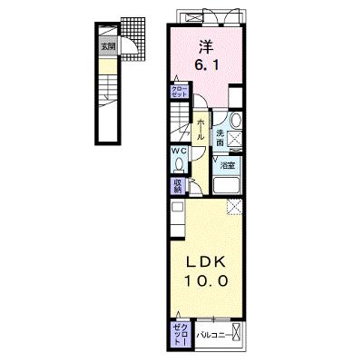 アルカンジュ光　弐番館 203【管理NO：1-025869001-02030】 ★家具家電は申し込み後に搬入します★の物件画像