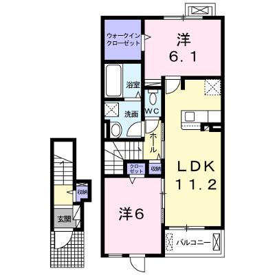 アルカンシエル 202【管理NO：1-024997201-02020】 ★家具家電は申し込み後に搬入します★の物件画像