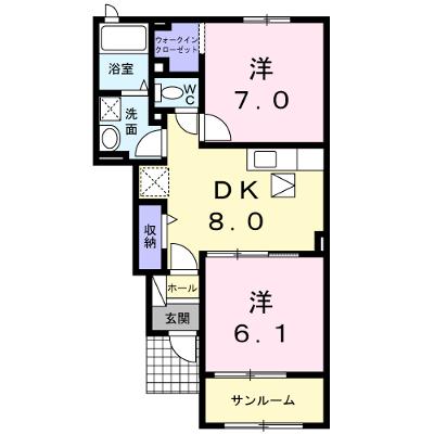 ヴィラ　ハピネス 103【管理NO：1-018989301-01030】 ★家具家電は申し込み後に搬入します★の物件画像