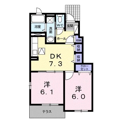 はなみずき　Ｃ 105【管理NO：1-017712203-01040】 ★家具家電は申し込み後に搬入しますの物件画像