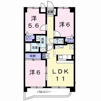 サン・アムール壱番館 302【管理NO：1-010598701-03020】 ★家具家電は申し込み後に搬入します★の物件画像