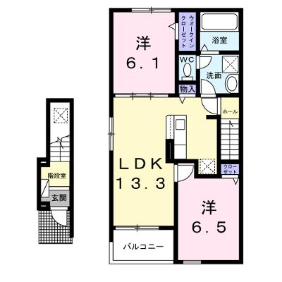 カルムメゾン 201【管理NO：1-028458501-02010】 ★家具家電は申し込み後に搬入します 2026年08月下旬入居可能の物件画像