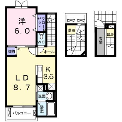 グランベル 302【管理NO：1-018166701-03020】 ★家具家電は申し込み後に搬入しますの物件画像