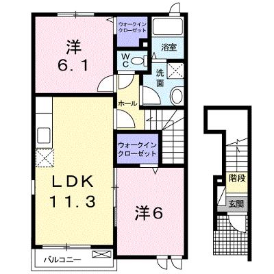 パストラル　レジデンス　Ｂ 201【管理NO：1-016268202-02010】 ★家具家電は申し込み後に搬入しますの物件画像
