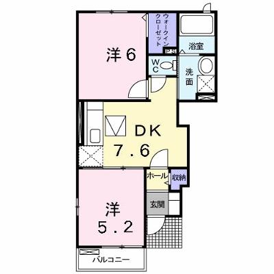 アヴニール 101【管理NO：1-015497801-01010】 ★家具家電は申し込み後に搬入します★の物件画像