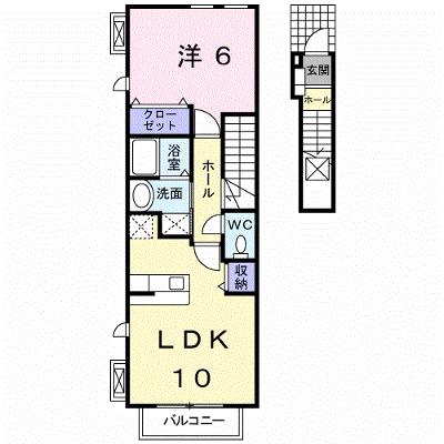 エンパイヤ・ヴィラⅡ 203【管理NO：1-014607001-02030】 ★家具家電は申し込み後に搬入します★の物件画像