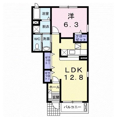 エスポワールヒルＡ 105【管理NO：1-014507701-01040】 ★家具家電は申し込み後に搬入しますの物件画像