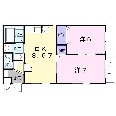 クアトロ 202【管理NO：1-012459101-02020】 ★家具家電は申し込み後に搬入しますの物件画像
