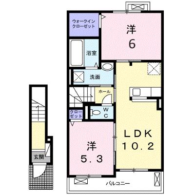 デリスドール　Ⅰ 202【管理NO：1-024964501-02020】 ★家具家電は申し込み後に搬入しますの物件画像