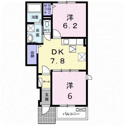 アロム　デ　リス 106【管理NO：1-019744601-01050】 ★家具家電は申し込み後に搬入しますの物件画像