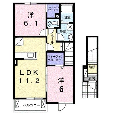 クレセールＢ 202【管理NO：1-018118602-02020】 ★家具家電は申し込み後に搬入しますの物件画像