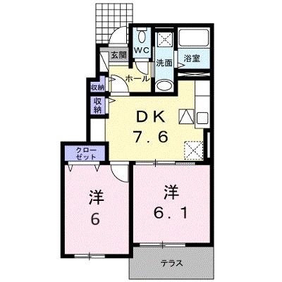 クレセールＡ 102【管理NO：1-018118601-01020】 ★家具家電は申し込み後に搬入しますの物件画像