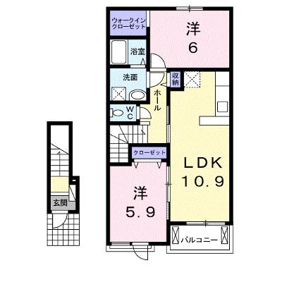 セレーノⅡ 202【管理NO：1-016309702-02020】 ★家具家電は申し込み後に搬入しますの物件画像
