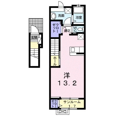 Ｖｅｎｔ・Ｖｅｒｔ　Ⅲ 202【管理NO：1-024866101-02020】 ★家具家電は申し込み後に搬入します★の物件画像