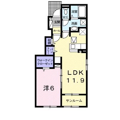 ムーネル　セニーヤー　Ⅱ 101【管理NO：1-024683902-01010】 ★家具家電は申し込み後に搬入します★の物件画像
