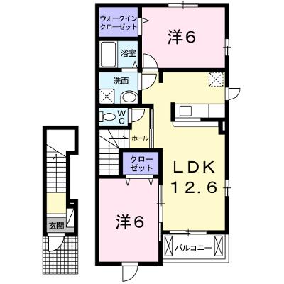 ラフレシール 204【管理NO：1-017600801-02040】 ★家具家電は申し込み後に搬入しますの物件画像
