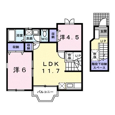 ヴェル　ドミール　Ｂ 202【管理NO：1-012191201-02020】 ★家具家電は申し込み後に搬入します★の物件画像