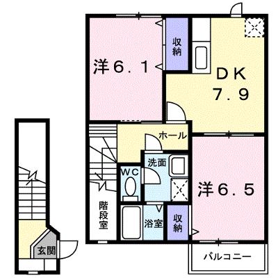 ロ－ウェルズ　１番館 202【管理NO：1-007731201-02020】 ★家具家電は申し込み後に搬入します★の物件画像