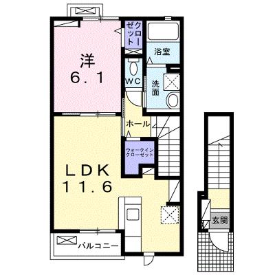 リナセント　Ⅱ 203【管理NO：1-028509302-02030】 ★家具家電は申し込み後に搬入しますの物件画像