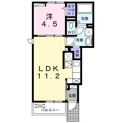 リナセント　Ⅰ 101【管理NO：1-028509301-01010】 ★家具家電は申し込み後に搬入します★の物件画像