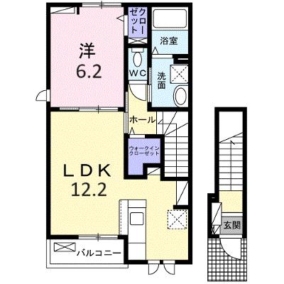 プルミエール　春　Ⅱ 201【管理NO：1-028502102-02010】 ★家具家電は申し込み後に搬入します★ ★2027年01月下旬入居可能★の物件画像