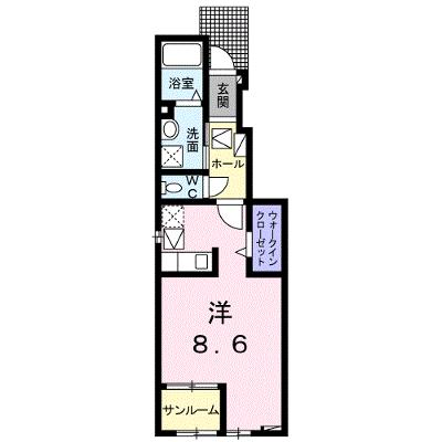プルメリア　Ａ 104【管理NO：1-026456101-01040】 ★家具家電は申し込み後に搬入します★の物件画像