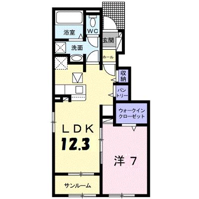 フェイバー　フォレスト　Ⅱ 104【管理NO：1-026074302-01040】 ★家具家電は申し込み後に搬入します★の物件画像