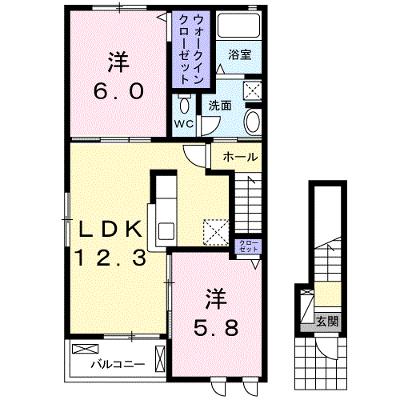 ブリッサ　Ｎ・Ｋ 201【管理NO：1-025452201-02010】 ★家具家電は申し込み後に搬入します 2026年08月中旬入居可能の物件画像