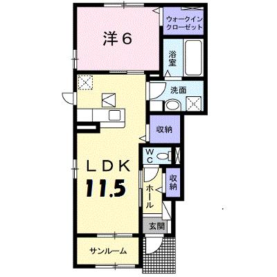 グランメゾン　Ⅰ 101【管理NO：1-024796901-01010】 ★家具家電は申し込み後に搬入します 2026年08月中旬入居可能の物件画像