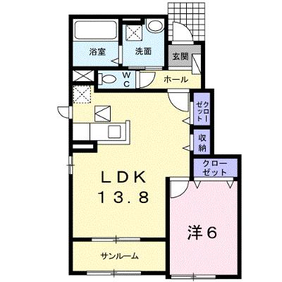サンリット平原　Ⅱ 104【管理NO：1-024678302-01040】 ★家具家電は申し込み後に搬入しますの物件画像