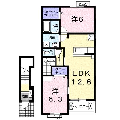 Ｈ・ＣＡＮＴＩＫ　Ⅵ 203【管理NO：1-022739701-02030】 ★家具家電は申し込み後に搬入しますの物件画像