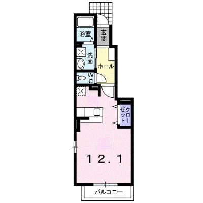メゾン・オーブ　Ⅲ 102【管理NO：1-017875502-01020】 ★家具家電は申し込み後に搬入します★の物件画像