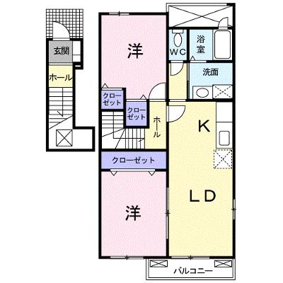 ル・ショコラ 201【管理NO：1-014992701-02010】 ★家具家電は申し込み後に搬入します★の物件画像