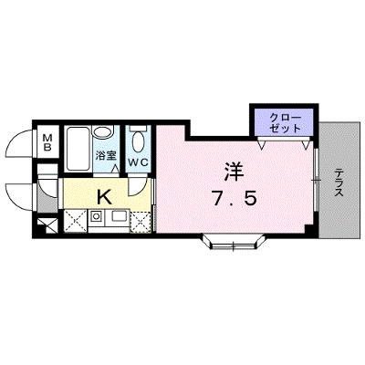 サンセールＫ 102【管理NO：1-010148901-01020】 ★家具家電は申し込み後に搬入します★の物件画像
