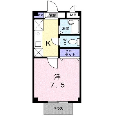 シ－サイド大淀 103【管理NO：1-007765301-01030】 ★家具家電は申し込み後に搬入します★の物件画像