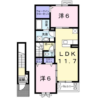メゾン・ド・コンフォート　Ⅱ 203【管理NO：1-024710402-02030】 ★家具家電は申し込み後に搬入します 2026年07月下旬入居可能の物件画像