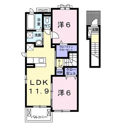 フロレゾン 205【管理NO：1-024234401-02050】 ★家具家電は申し込み後に搬入します★の物件画像