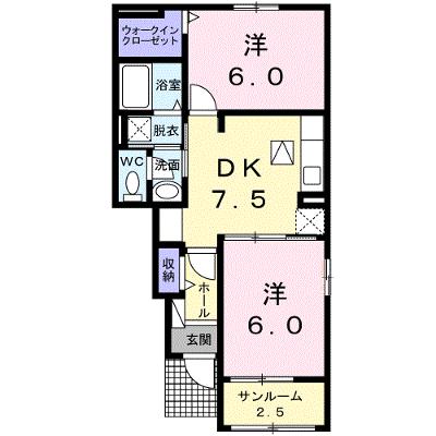 クレセントＢ 103【管理NO：1-023979302-01030】 ★家具家電は申し込み後に搬入します★の物件画像