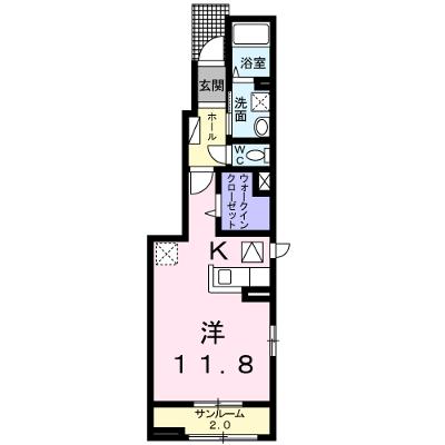 プリムローズ　Ⅱ　Ｂ 101【管理NO：1-023394202-01010】 ★家具家電は申し込み後に搬入します★の物件画像