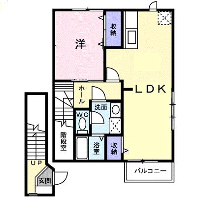 メゾンサンパティーク　Ｂ 203【管理NO：1-007792102-02030】 ★家具家電は申し込み後に搬入しますの物件画像