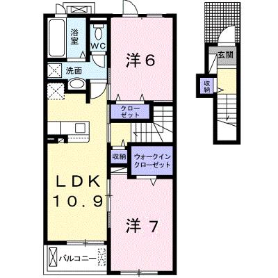 ステラ　Ⅰ 202【管理NO：1-024547001-02020】 ★家具家電は申し込み後に搬入します★の物件画像