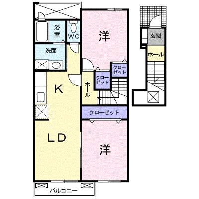 ベル　セレーノ　Ｂ棟 202【管理NO：1-015636202-02020】 ★家具家電は申し込み後に搬入します★の物件画像