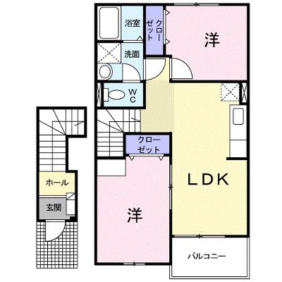 プリムローズヴィラ　Ａ 202【管理NO：1-012686001-02020】 ★家具家電は申し込み後に搬入しますの物件画像