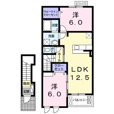 コンフォールⅠ 202【管理NO：1-025349101-02020】 ★家具家電は申し込み後に搬入しますの物件画像