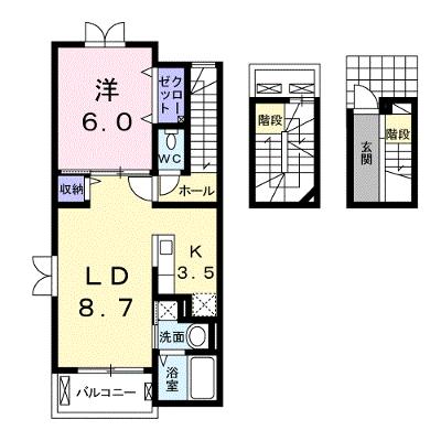 ジャスミン　Ａ 303【管理NO：1-018813001-03030】 ★家具家電は申し込み後に搬入します★の物件画像