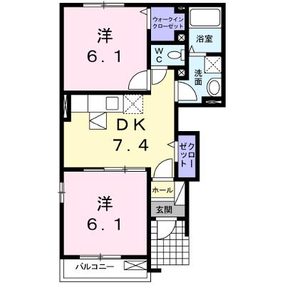 ウエストインＡ 101【管理NO：1-016089601-01010】 ★家具家電は申し込み後に搬入しますの物件画像