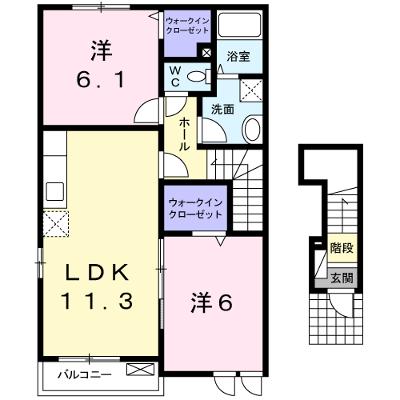 サン・スカイⅠ 201【管理NO：1-015953701-02010】 ★家具家電は申し込み後に搬入します★の物件画像