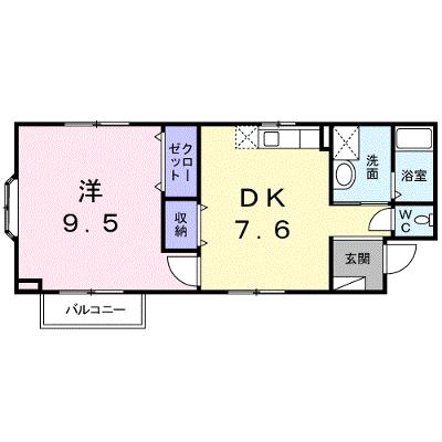 クローバーズヒル田上台 201【管理NO：1-011847801-02010】 ★家具家電は申し込み後に搬入しますの物件画像