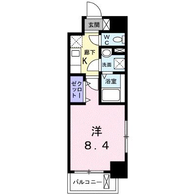 ルーカス　武之橋 201【管理NO：1-027110401-02010】 ★家具家電は申し込み後に搬入しますの物件画像