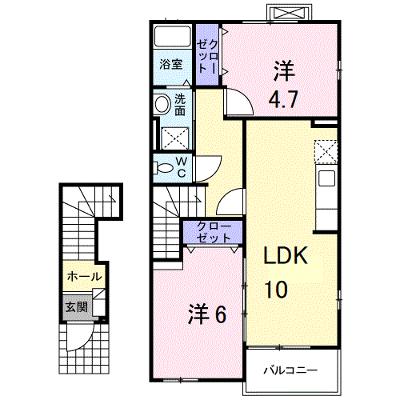 コリ－ヌ華Ⅱ 203【管理NO：1-012976702-02030】 ★家具家電は申し込み後に搬入しますの物件画像